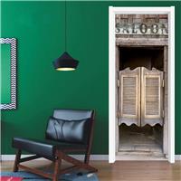 Door Stickers for Interior Doors Self Adhesive Wall Art 3D 77 X 200 CM