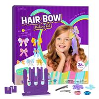 ONE TO FOUR Hair Bow Kit for Girls - DIY Fashion Bows for Making 5-12
