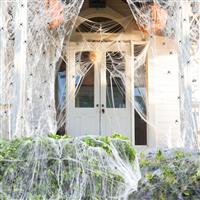 YNOUU Halloween Spider Web Decorations Stretchable 1500sqft 300g 50pcs