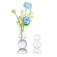 Vases for Flowers, Modern Single Flower Vase Set of Glasseam Glass 2,