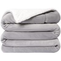 VOTOWN HOME Sherpa Fleece Blanket Light Double/Twin 150x200 cm,Comfy