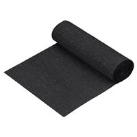sourcing map Crepe Paper Roll Crepe Paper 8.2ft 5.9 Large Black