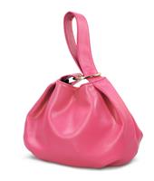 Women's Clutch Soft Vegan Leather Hobo Top Handle Bag Tote Small Pink