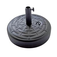 FLAME&SHADE Round Water Fillable Base Stand Weight for 27kg Black