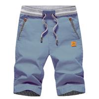 Mens Shorts Summer Casual Shorts Cotton with Pockets ZOXOZ Blue