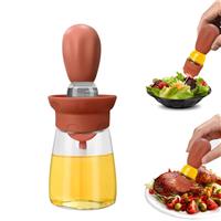 ANQIA in Olive Oil Dispenser 180ml 2 1 Glass Cooking, Baking, Red