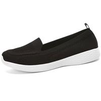 Wryweir Women Slip on Trainers Lightweight Walking Black 4.5