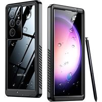 Temdan for Samsung Ultra Galaxy S23 Case,IP68 S23 5G 6.8 Inch(Black