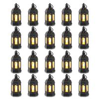 Romadedi Candle Lantern Halloween - Hanging Black 20pcs Small