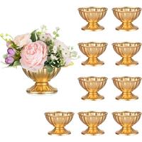 Sziqiqi Metal Urn Vases for Flower - Wedding Table Decorations Gold 10