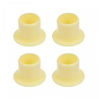 sourcing map Flanged Sleeve Bearings Bore 10mm 12mm 10mm Yellow 4pcs