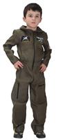 Licus Boys Air Force Fighter Pilot Role Play Halloween Costumes Green