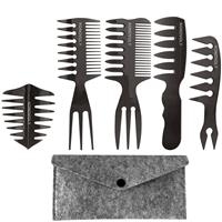 Hair Comb for Men, Professional Shapes and Tapes of Wet Combs 5pcs