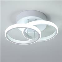 LED Ceiling Light Rings Cool Chandelier 2 White 6000K 22W (White)