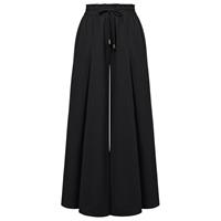 SCARLET DARKNESS Medieval Wide Leg Trousers for Women UK Summer Black