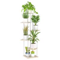 KAZITOO Tier Tall Plant Stands Corner 6 116cm Large Tiered Room(White)