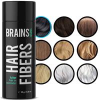 Brains & Son Hair Fiber - Premium Hair Thickener - 25g (BLACK)