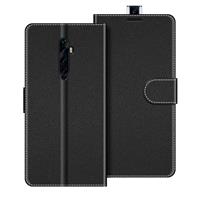 COODIO Phone Case For OPPO Reno Z, Magnetic Flip Leather 2 2 Black