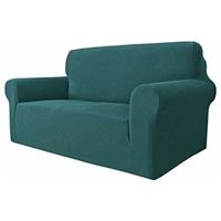 Super Stretch Couch Cover MAXIJIN 2 1-Piece Spandex (2 Blackish Green)
