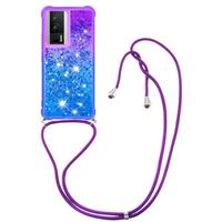 Ysnzaq Lanyard Phone Case for Poco Pro Xiaomi F5 6.67", Xiaomi F5 Blue