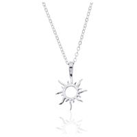 HNTR Radiant Dawn Silver Sun Necklace - Silver Plated Sun Exquisite