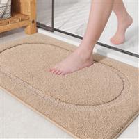 COLOR&GEOMETRY Microfiber Bath Mats for Bathroom Non-Slip 40 x 60 cm,