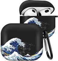 Qerrassa for Airpods Case Wave Cute Cartoon Cool Silicone Cases 3 3rd