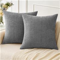 MIULEE Set of Decorative Cushion Covers Soft Chenille 2 40x40 CM