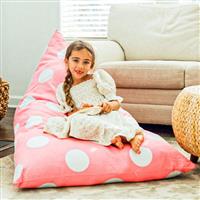 Butterfly Craze Bean Bag Chair Cover, Functional Toddler Toy Pink