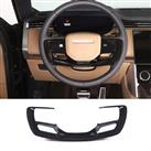 Car Steering Wheel Trim Cover Frame for Range Rover 2023, Black)