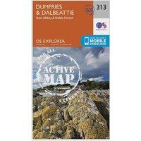 Explorer Active 313 Dumfries & Dalbeattie Map With Digital Version, Orange