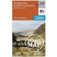 Explorer Active 328 Sanquhar & New Cumnock Map With Digital Version, Orange