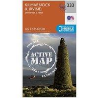 Explorer Active 333 Kilmarnock & Irvine Map With Digital Version, Orange