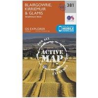 Explorer Active 381 Blairgowrie, Kirriemuir & Glamis Map With Digital Version, Orange