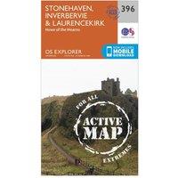 Explorer Active 396 Stonehaven, Inverbervie & Laurencekirk Map With Digital Version, Orange