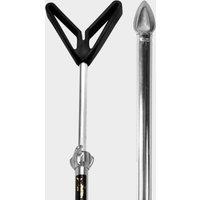 Telescopic Bank Stick 30" - 59" With V Rest, Silver