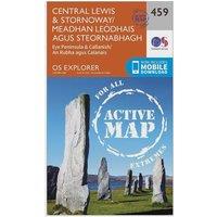 Explorer Active 459 Central Lewis & Stornaway Map With Digital Version, Orange