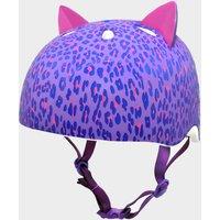 Leopard Kitty Youth Helmet, Purple