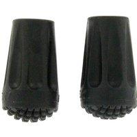 2 Pack Rubber Walking Pole Tips, Black