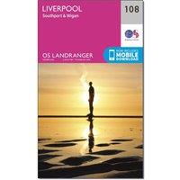 Landranger 108 Liverpool, Southport & Wigan Map With Digital Version, Pink