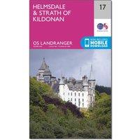 Landranger 17 Helmsdale & Strath of Kildonan Map, Pink