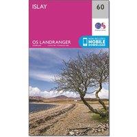 Landranger 60 Islay Map With Digital Version, Pink