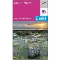 Landranger 69 Isle of Arran Map With Digital Version, Pink