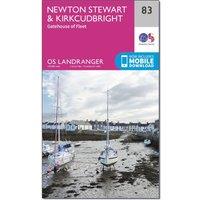 Landranger 83 Newton Stewart & Kirkcudbright, Gatehouse of Fleet Map With Digital Version, Pink