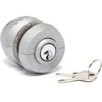 Universal Trailer Hitch Coupling Lock, Silver