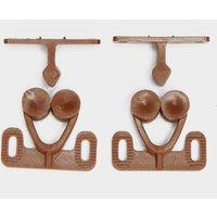 Double Roller Catch 2 Pack, Brown