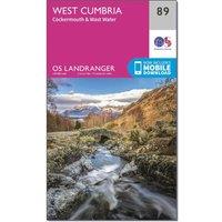 Landranger 89 West Cumbria, Cockermouth & Wast Water Map With Digital Version, Pink