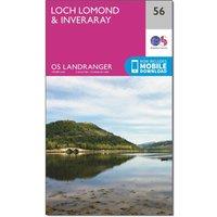 Landranger 56 Loch Lomond & Inveraray Map With Digital Version, Pink