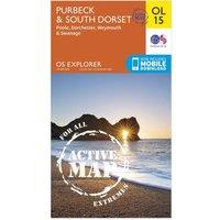 Explorer OL 15 Active D Purbeck & South Dorset Map, Orange