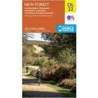 Explorer OL22 New Forest Map With Digital Version, Orange